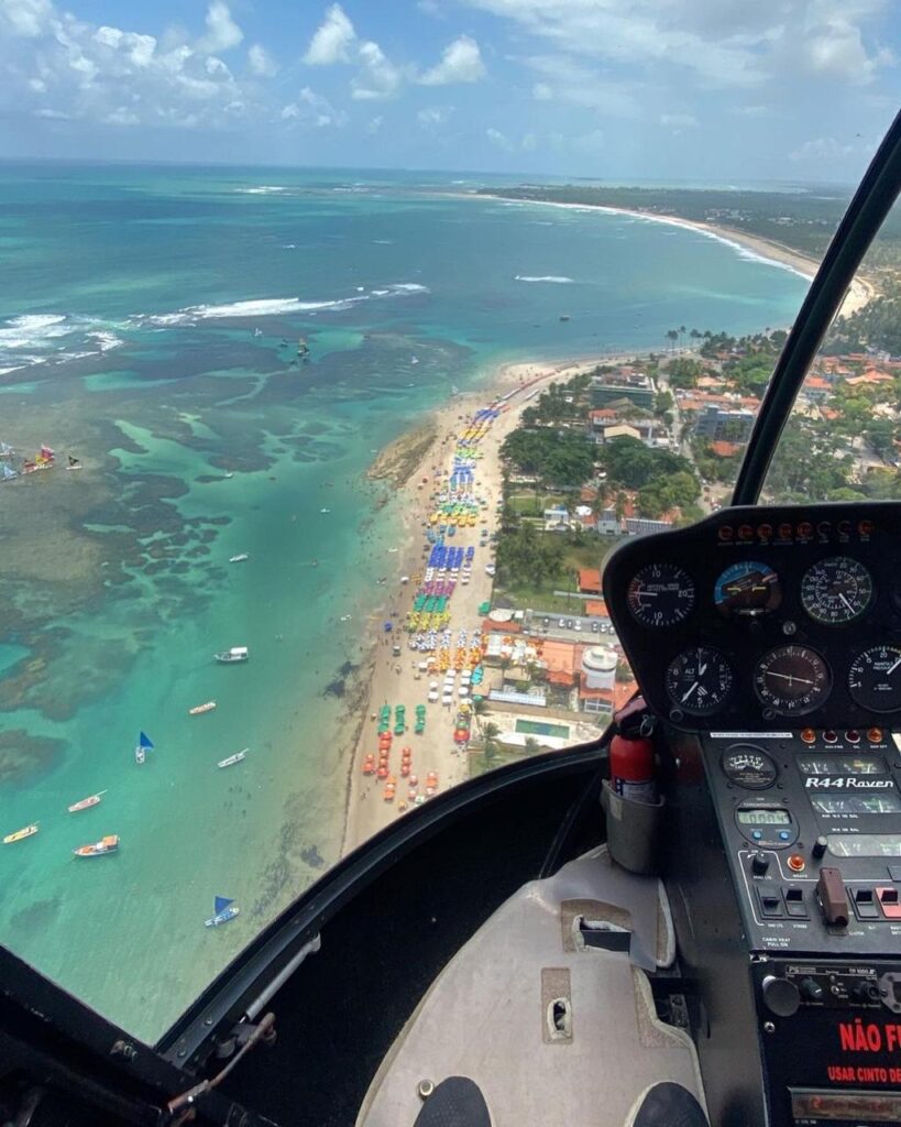 Vista de Cima - Helicoptero em Porto de Galinhas