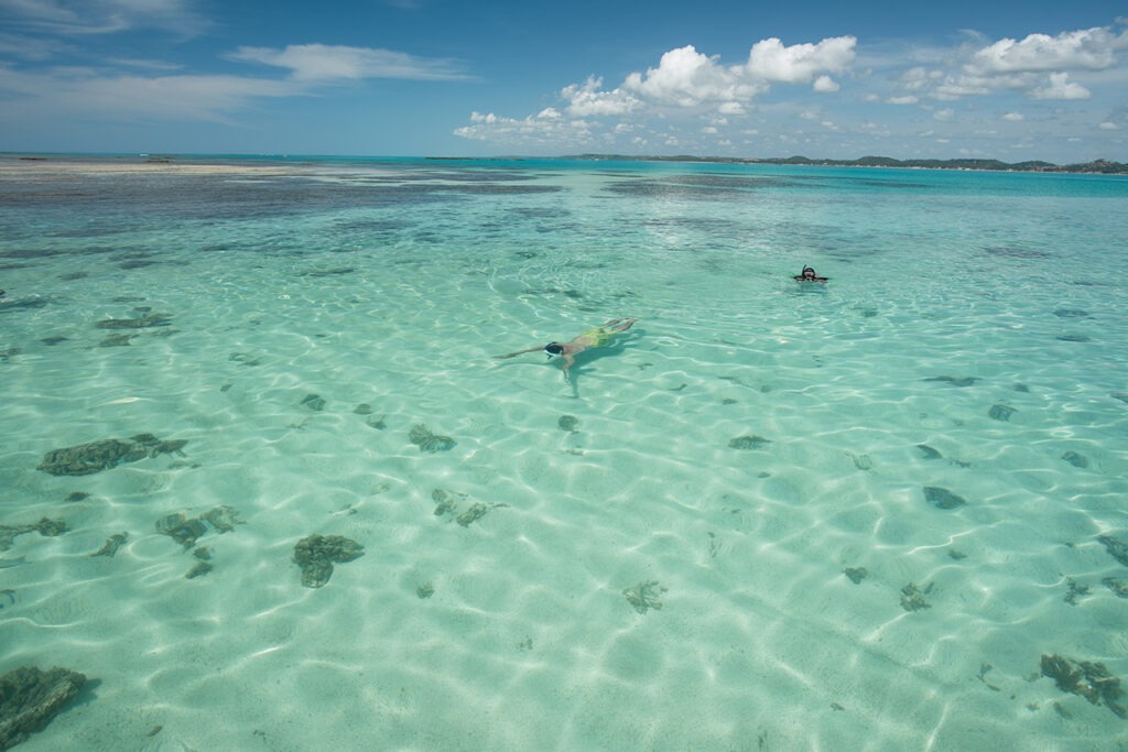 piscina natural de barra grande em Maragogi